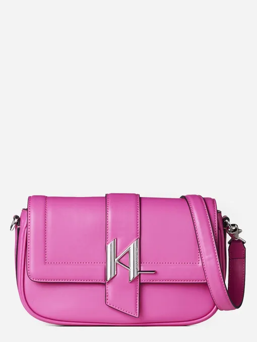 Karl Lagerfeld Wine Leather Evening Clutch Women's Bag in 2023